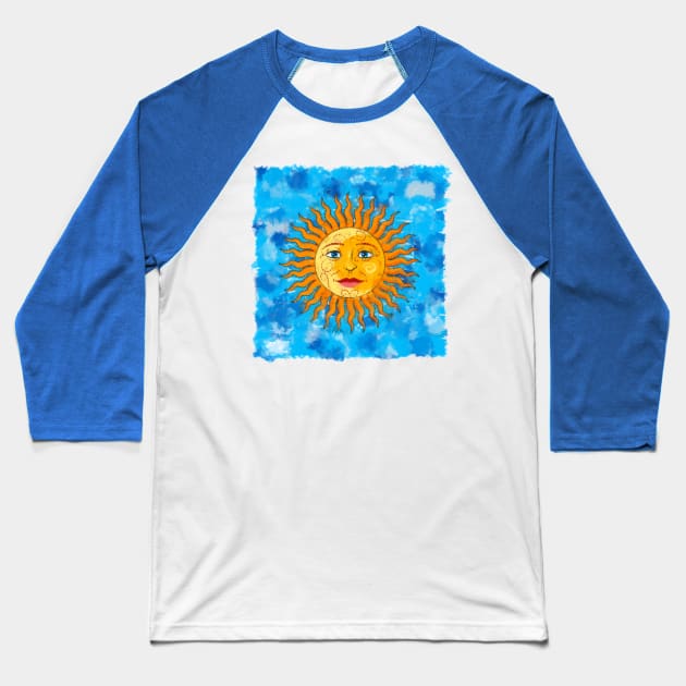 Summer sun painting Baseball T-Shirt by Maxsomma